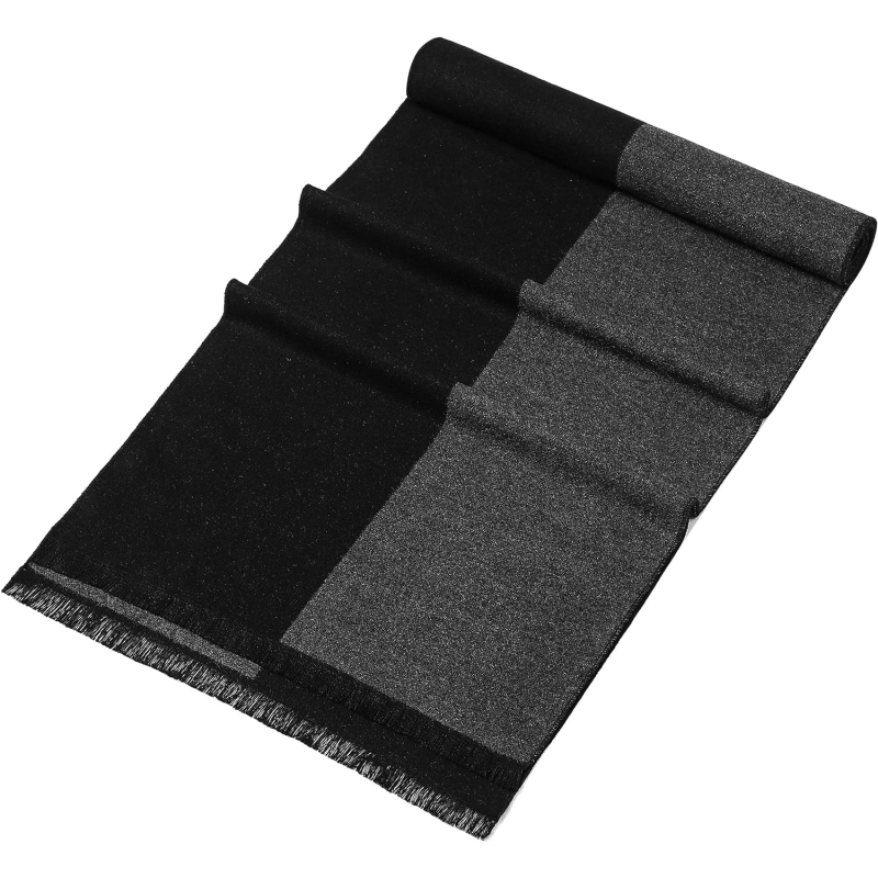EONPOW Warm Winter Scarf Men, Mens Autumn Plaid Scarves - Image 3